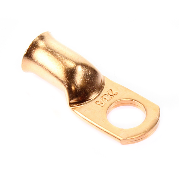 Wire Ring Terminal Copper 2 AWG Gauge Connectors Car Audio Terminals