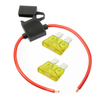 (1) 14 Gauge Gauge ATC Inline Fuse Holder Fuseholder with cover & (2) Fuses