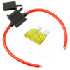 (2) True Spec OFC 10 AWG Gauge ATC Inline Fuse Holder Fuseholder cover & (2) Fuses