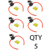 (5) 8 Gauge ATC Inline Fuse Holder Fuseholder with cover and (5)  Fuses