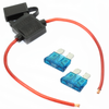 (1) 14 Gauge Gauge ATC Inline Fuse Holder Fuseholder with cover & (2) Fuses
