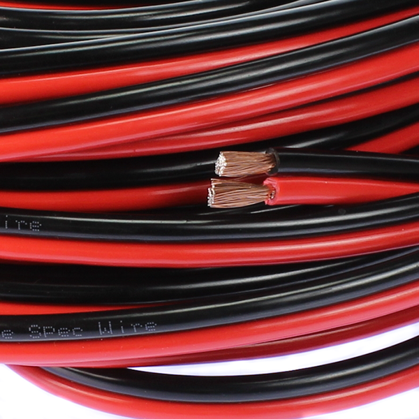 10 AWG True spec Gauge Speaker Wire Cable Car Home Audio AWG Black & R Kingbobstore