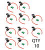(10) 8 Gauge ATC Inline Fuse Holder Fuseholder with cover and (10)  Fuses