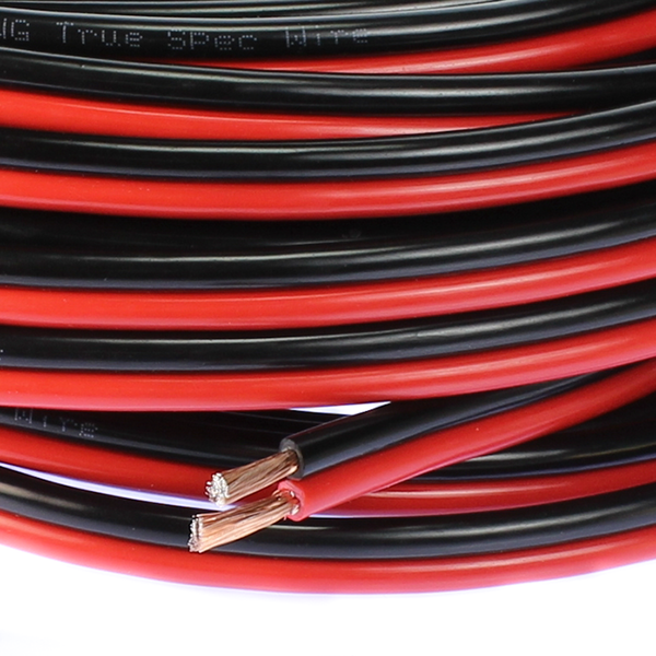 10 AWG True spec Gauge Speaker Wire Cable Car Home Audio AWG Black & R Kingbobstore