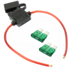 (1) 14 Gauge Gauge ATC Inline Fuse Holder Fuseholder with cover & (2) Fuses