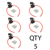 (5) 12 Gauge Gauge ATC Inline Fuse Holder Fuseholder with cover and (5)  Fuses