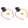 (2) 14 Gauge Gauge ATC Inline Fuse Holder Fuseholder with cover & (2) Fuses