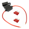 (1) 14 Gauge Gauge ATC Inline Fuse Holder Fuseholder with cover & (2) Fuses