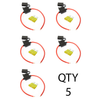 (5) 12 Gauge Gauge ATC Inline Fuse Holder Fuseholder with cover and (5)  Fuses