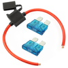 (1) True Spec 10 AWG Gauge ATC Inline Fuse Holder Fuseholder cover & (2) Fuses