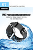 Waterproof Heart Rate Blood Pressure Fitness Smart Watch Bracelet Wristband