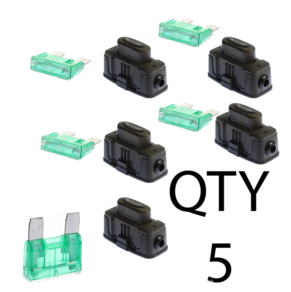 MAXI Fuse Holder Fuseholder Install Bay Audio 4 6 8 Gauge Inline 30 Am