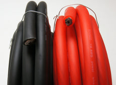 Voodoo 20 ft 10 Red Black 1/0 Gauge True AWG 100% OFC Copper Power Ground Wire