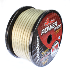 100 Feet of Rockford Fosgate True 4 Gauge Power Wire - 100% OFC Copper