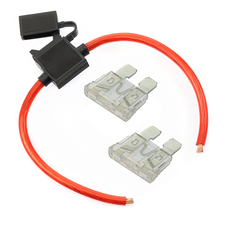 (1) True Spec OFC 10 AWG Gauge ATC Inline Fuse Holder Fuseholder cover & (2) Fuses