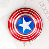 Captain America Shield + Spider Man Fidget Hand Spinner Toy Focus ADHD Autism