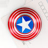 Captain America Shield Fidget Hand Spinner EDC Focus For Kids ADHD Autism Toys