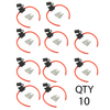 (10) True Spec OFC 10 AWG Gauge ATC Inline Fuse Holder Fuseholder cover &(10) Fuses (10 Amp)