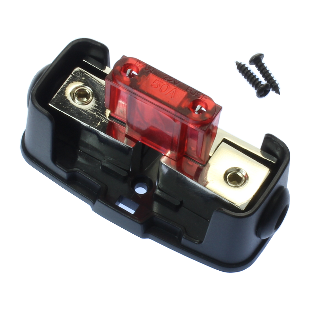 Portafusibile In Linea Con Fusibile AGU 15A – Per Cavi 4, 6, 8 AWG – Impianto Audio Auto - Foto 6