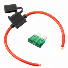 (1) True Spec OFC 10 AWG Gauge ATC Inline Fuse Holder Fuseholder cover & (1) Fuse