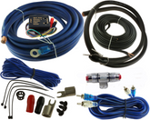 Voodoo 4 Gauge Car Amplifier Installation Wiring Wire Kit Amp + RCA+ Converter