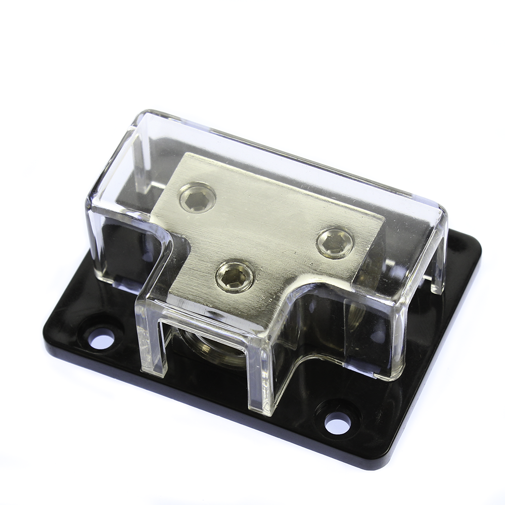 1ea 1/0 AWG to 2ea 4 AWG Gauge Power Ground Distribution Block