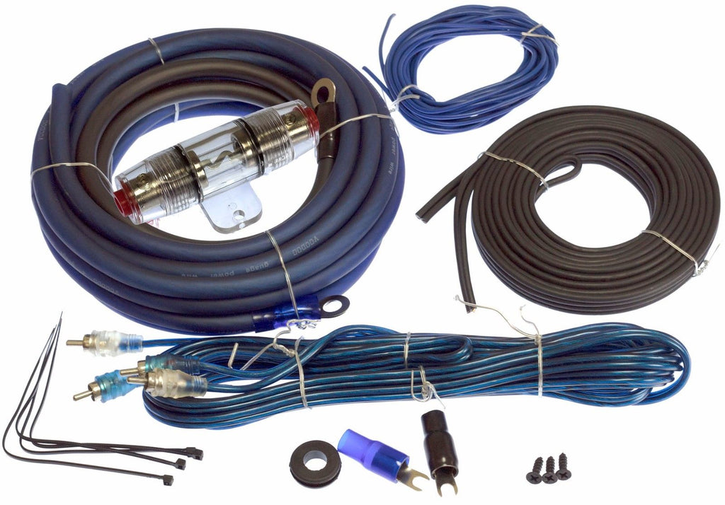 4 Gauge Cable Car Audio Kit Amp Amplifier Install RCA Subwoofer Sub Wiring