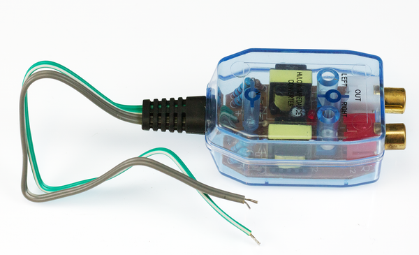 Hi-Low Line Out Converter Speaker To RCA Adjustable Signal Adapter ...