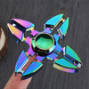 Pair 4-Wing & 3-Wing Multicolor Fidget Spinner Alloy  Focus ADHD Autism Hand Toy