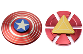 Captain America Shield + Iron Man Fidget Hand Spinner Toy EDC Focus ADHD Autism