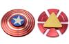 (10) Pair Captain America Shield + Iron Man Fidget Hand Spinner Toy EDC Focus ADHD Autism