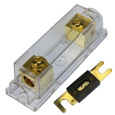 Gold Plated ANL Fuse Holder Voodoo 2/0 1/0 0 gauge no terminals needed
