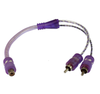 New VOODOO 16.4 ft 5 Meter RCA INTERCONNECT cable PURPLE 99.9999% OFC