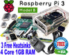 Raspberry Pi 3 Model B 1GB RAM Clear Case w/ fan AC 16GB SD Windows 10 IOT WIFI