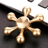 6 Side Fidget Hand Spinner Finger Brass Toy EDC Focus ADHD Autism Stress Relief