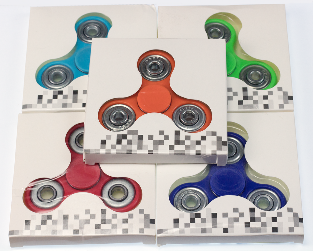 5 PACK Hand Spinner Tri Fidget Spinner Ceramic EDC Focus Toy Kids/Adult 5-Color