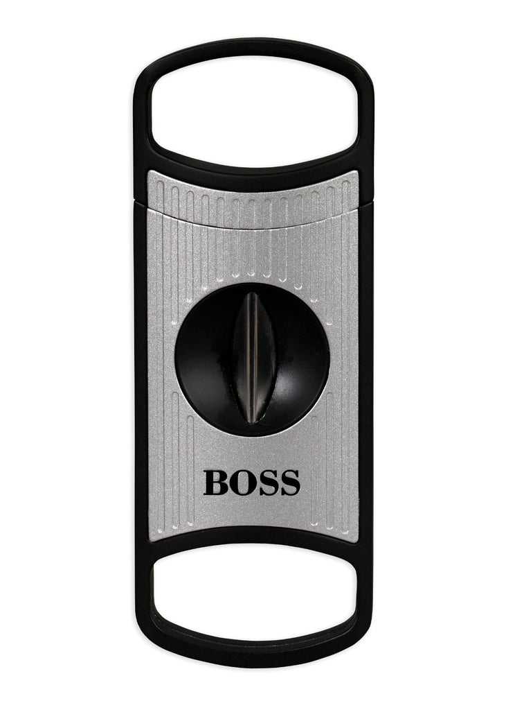Boss V-Cut Cigar Cutter Aluminum (Silver)