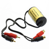 20 Amp Ground Loop Isolator Noise Suppressor Filter Killer RCA to RCA 20 AMP 23" long (NF104, 20A Continuous)