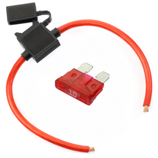 (1) True Spec 10 AWG Gauge ATC Inline Fuse Holder Fuseholder cover & (1) Fuse