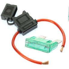 8 Gauge MAXI Inline Fuse Holder Fuseholder with cover & Fuse (2 Pack)