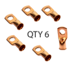 Wire Ring Terminal Copper 1/0 AWG Gauge Connectors Car Audio Terminals