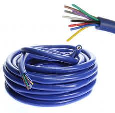 18 AWG Gauge 9 Conductor Speed Blue Wire Speaker Trailer Copper Stranded